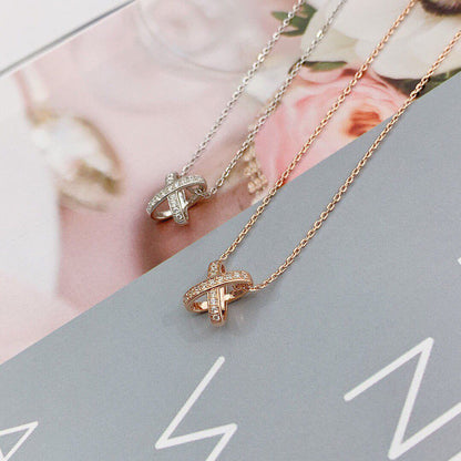 [Basjewels]JEUX DE DIAMOND NECKLACE