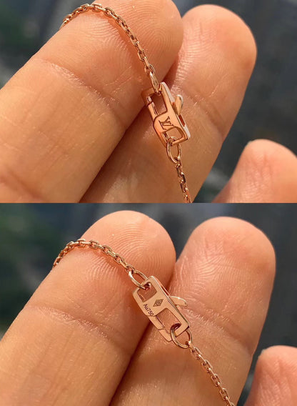 [Basjewels]BLOSSOM PENDANT PINK GOLD AND DIAMOND