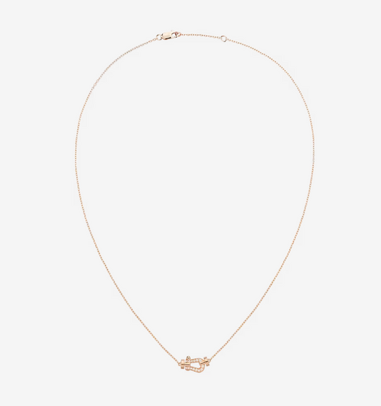 [Basjewels]FORCE 10 DIAMOND PINK GOLD NECKLACE MINI MODEL