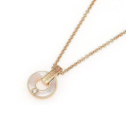 [Basjewels]GARI NECKLACE PINK GOLD MOP