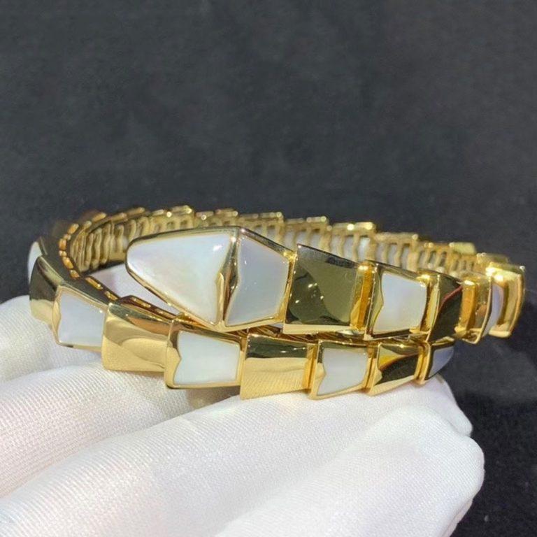 [Basjewels]SERPENTI BRACELET MOP GOLD