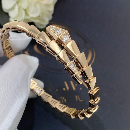 [Basjewels]SERPENTI BRACELET DIAMONDS PINK GOLD