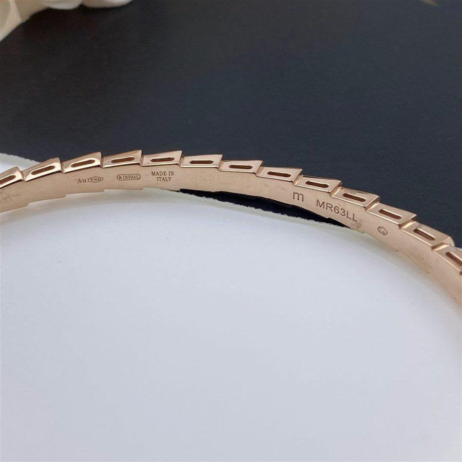 [Basjewels]SERPENTI BRACELET PINK GOLD MOP DIAMOND