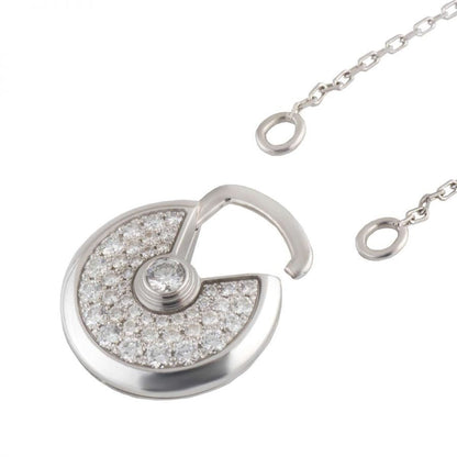 [basloveJW]AMULETTE SILVER FULL DIAMOND NECKLACE