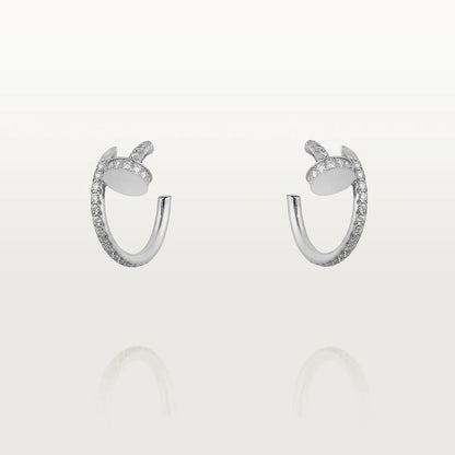 [basloveJW]JUSTE EARRINGS 12.75MM SILVER DIAMOND