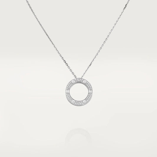 [basloveJW]LOVE NECKLACE ADJUSTABLE SILVER