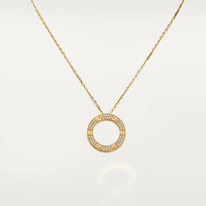 [basloveJW]LOVE NECKLACE ADJUSTABLE ROSE GOLD