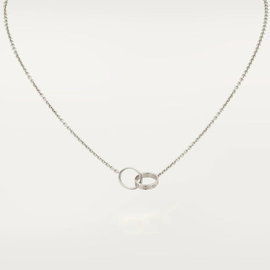 [basloveJW]LOVE NECKLACE PINK GOLD AND SILVER