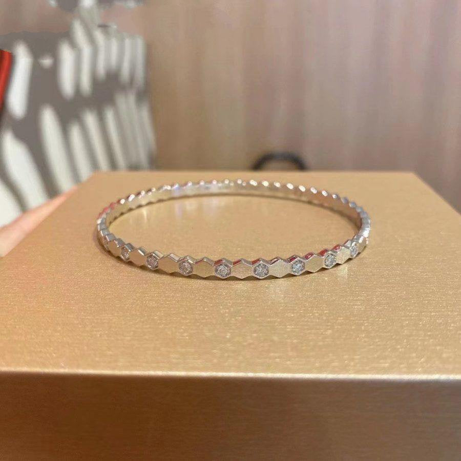 [Basjewels]BEE LOVE SILVER DIAMOND BRACELET