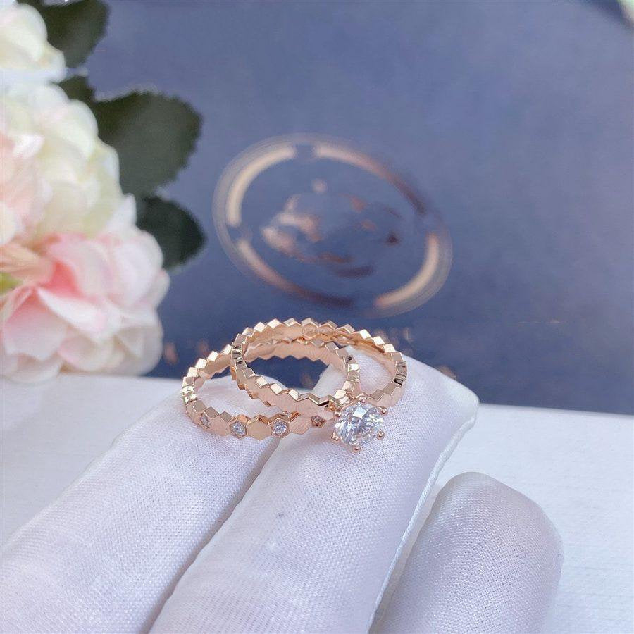 [Basjewels]BEE LOVE RING PINK GOLD DIAMOND