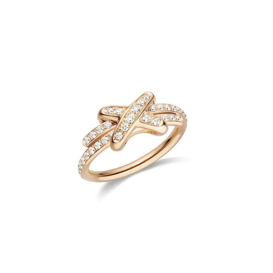 [Basjewels]JEUX DE RING PINK GOLD DIAMOND