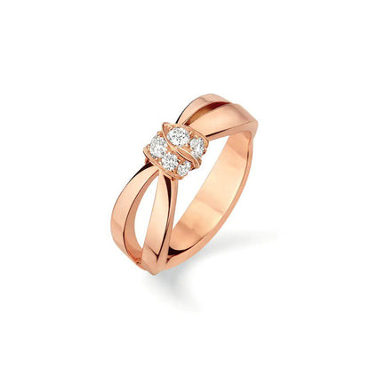 [Basjewels]LIENS RING PINK GOLD DIAMOND