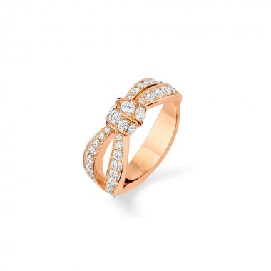 [Basjewels]LIENS PINK GOLD DIAMOND RING