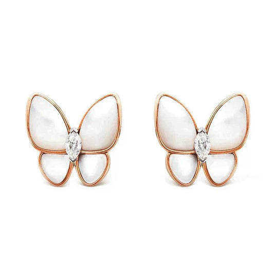 [basloveJW]BUTTERFLY MOP DIAMOND EARRINGS