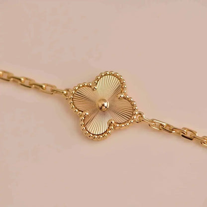 [basloveJW]CLOVER 5 FLOWERS LASER BRACELET