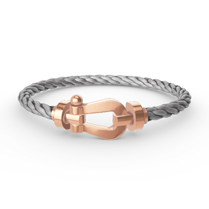 [Basjewels]FORCE LARGE HORSESHOE NO DIAMOND BRACELET ROSE GOLD