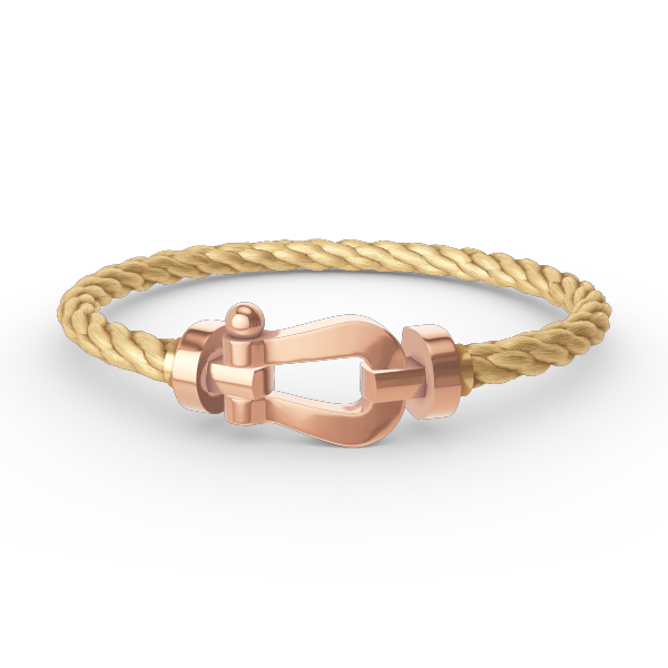 [Basjewels]FORCE LARGE HORSESHOE NO DIAMOND BRACELET ROSE GOLD