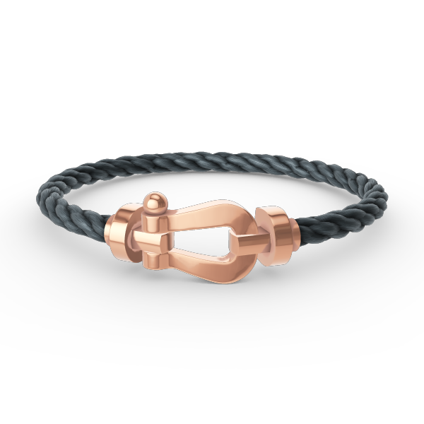 [Basjewels]FORCE LARGE HORSESHOE NO DIAMOND BRACELET ROSE GOLD