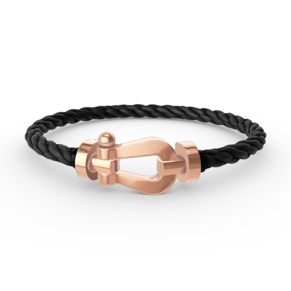 [Basjewels]FORCE LARGE HORSESHOE NO DIAMOND BRACELET ROSE GOLD