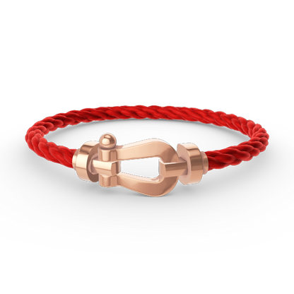 [Basjewels]FORCE LARGE HORSESHOE NO DIAMOND BRACELET ROSE GOLD