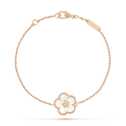 [basloveJW]LUCKY WHITE MOP PLUM BLOSSOM  BRACELET