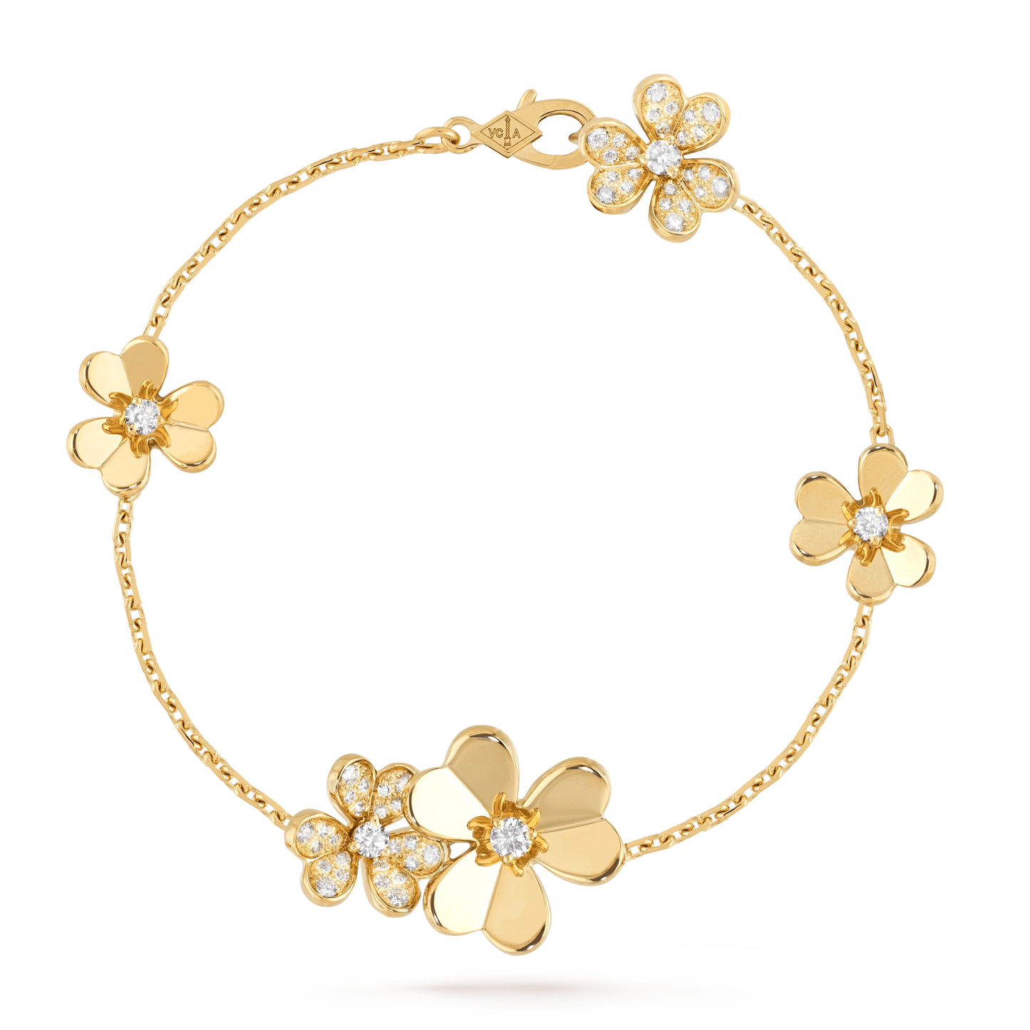 [basloveJW]FRIVOLE GOLD 5 FLOWERS BRACELET