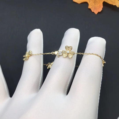 [basloveJW]FRIVOLE GOLD 5 FLOWERS BRACELET