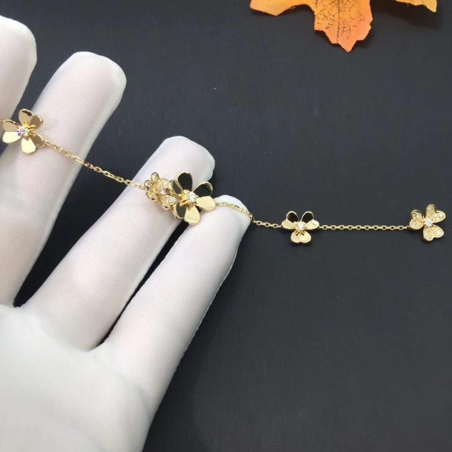 [basloveJW]FRIVOLE GOLD 5 FLOWERS BRACELET