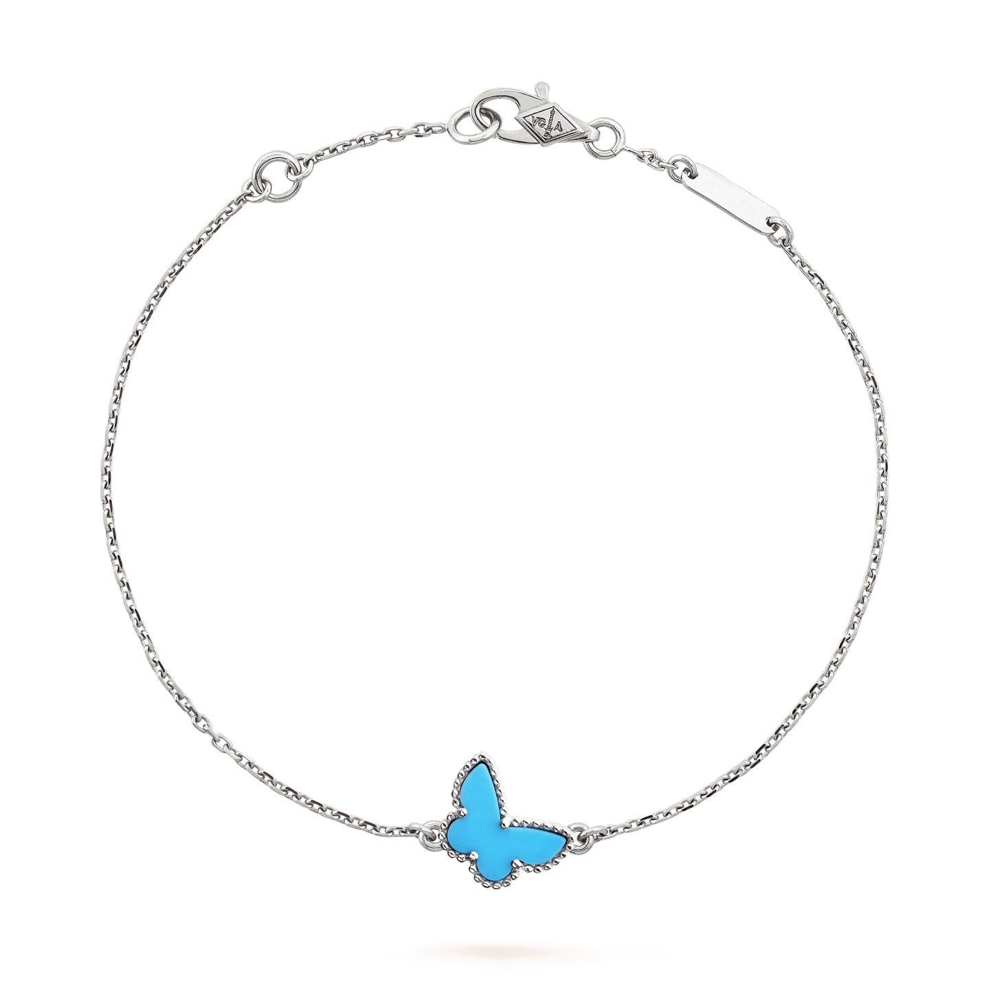 [basloveJW]BUTTERFLY TURQUOISE BUTTERFLY BRACELET SILVER