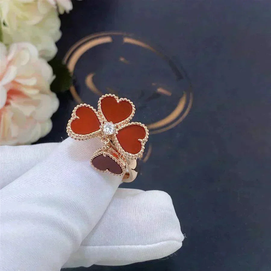 [basloveJW]SWEET CLOVER CARNELIAN RING