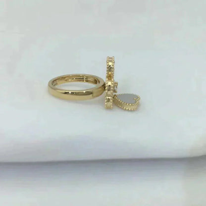 [basloveJW]SWEET CLOVER WHITE MOP RING