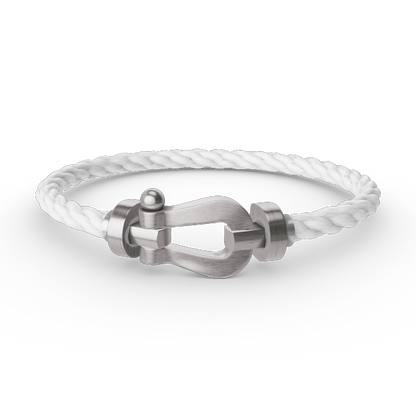 [Basjewels]FORCE LARGE HORSESHOE NO DIAMOND BRACELET SILVER