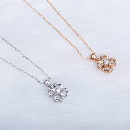 [Basjewels]FIOREVER NECKLACE DIAMOND CENTER